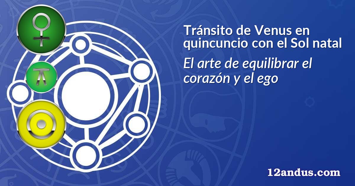 Tránsito de Venus en quincuncio con el Sol natal