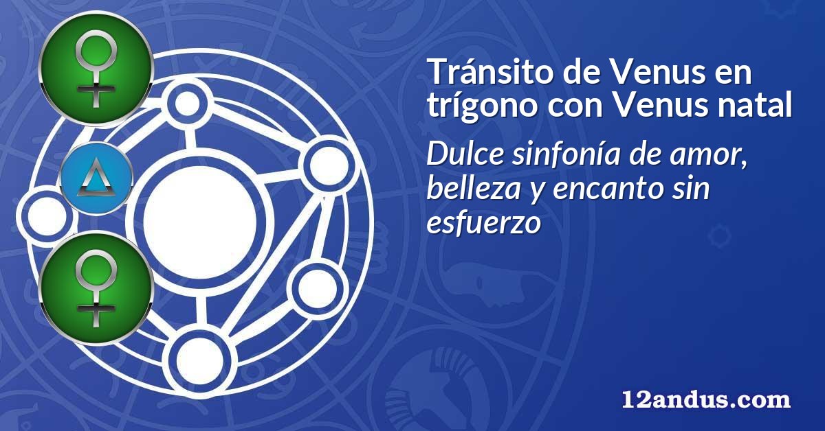Tránsito de Venus en trígono con Venus natal