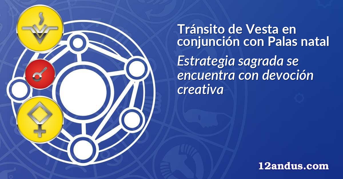 Tránsito de Vesta en conjunción con Palas natal