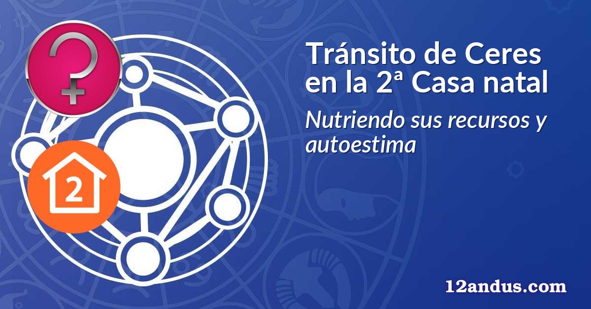 Tránsito de Ceres en la 2ª Casa natal