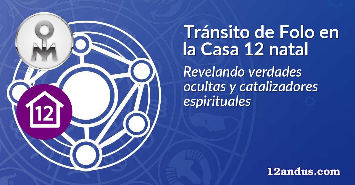 Tránsito de Folo en la Casa 12 natal