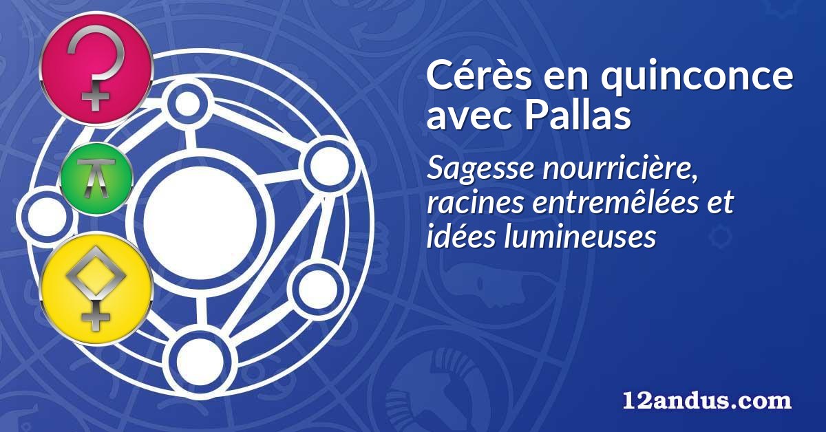 Cérès en quinconce avec Pallas