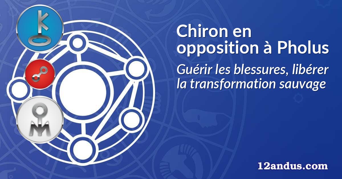 Chiron en opposition à Pholus