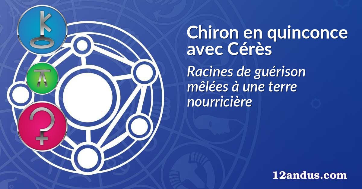 Chiron en quinconce avec Cérès