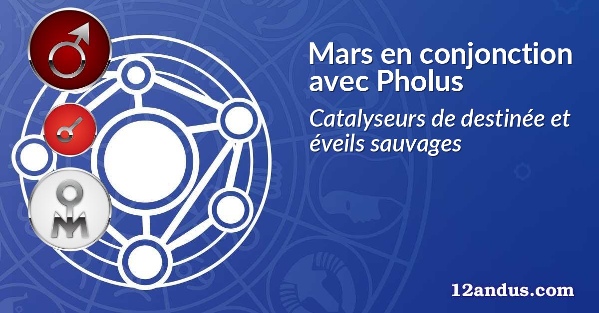 Mars en conjonction avec Pholus