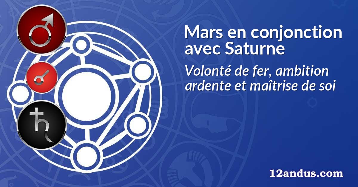 Mars en conjonction avec Saturne