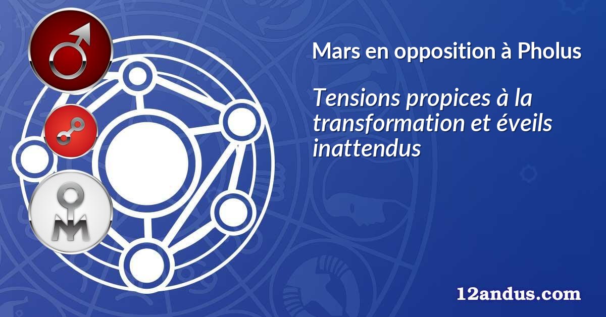 Mars en opposition à Pholus