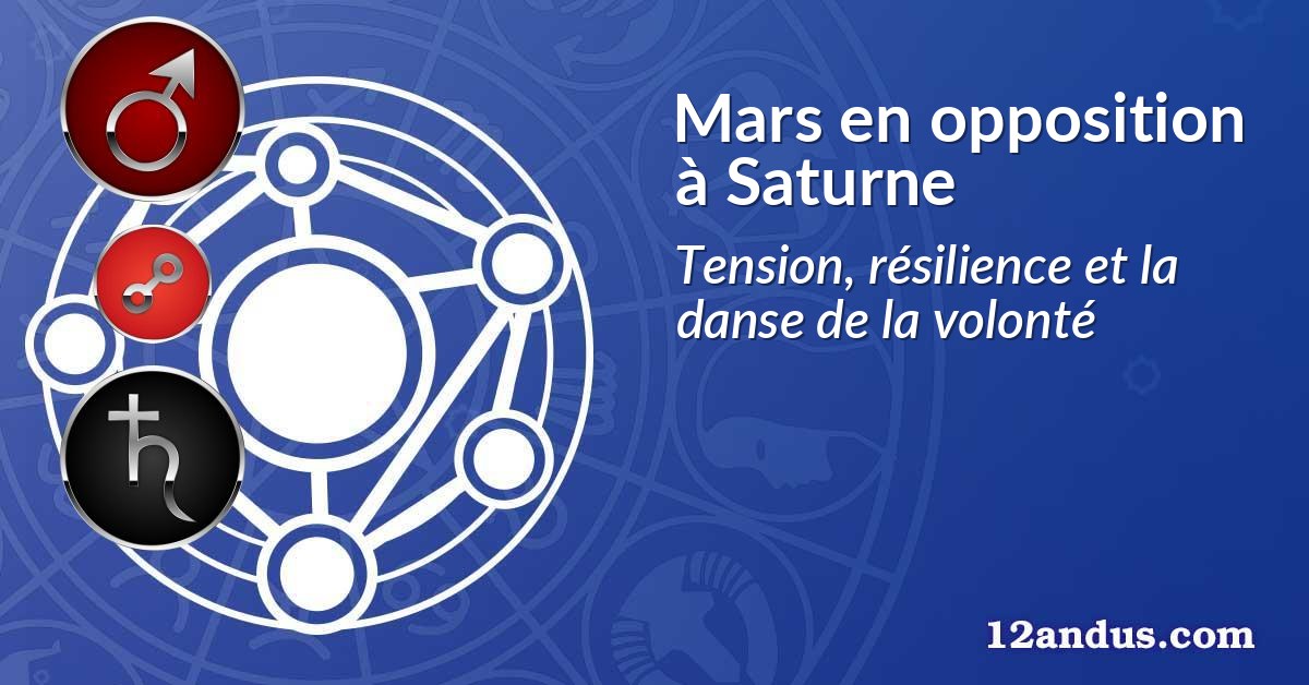 Mars en opposition à Saturne