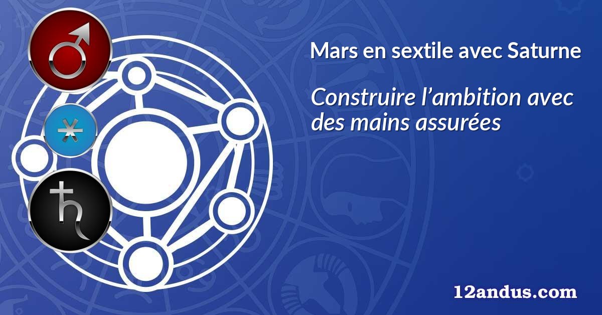 Mars en sextile avec Saturne