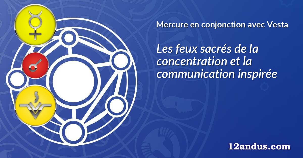 Mercure en conjonction avec Vesta