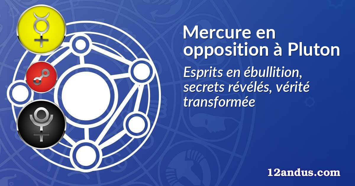 Mercure en opposition à Pluton