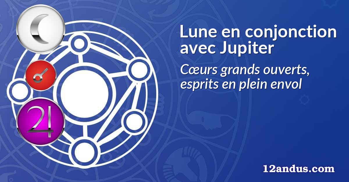 Lune en conjonction avec Jupiter