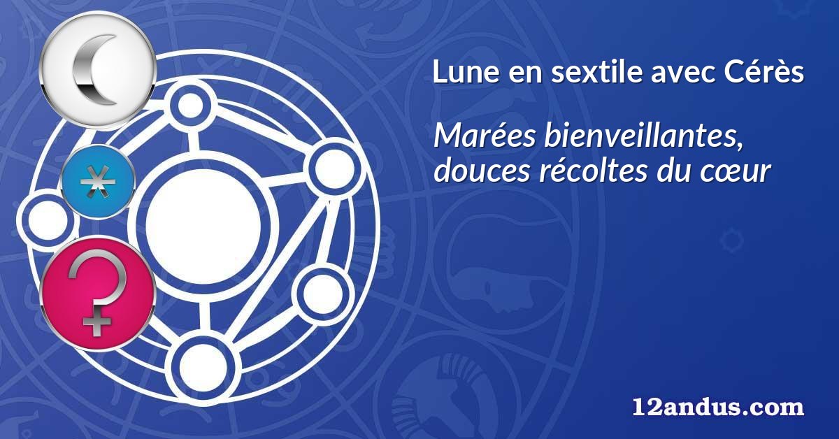 Lune en sextile avec Cérès