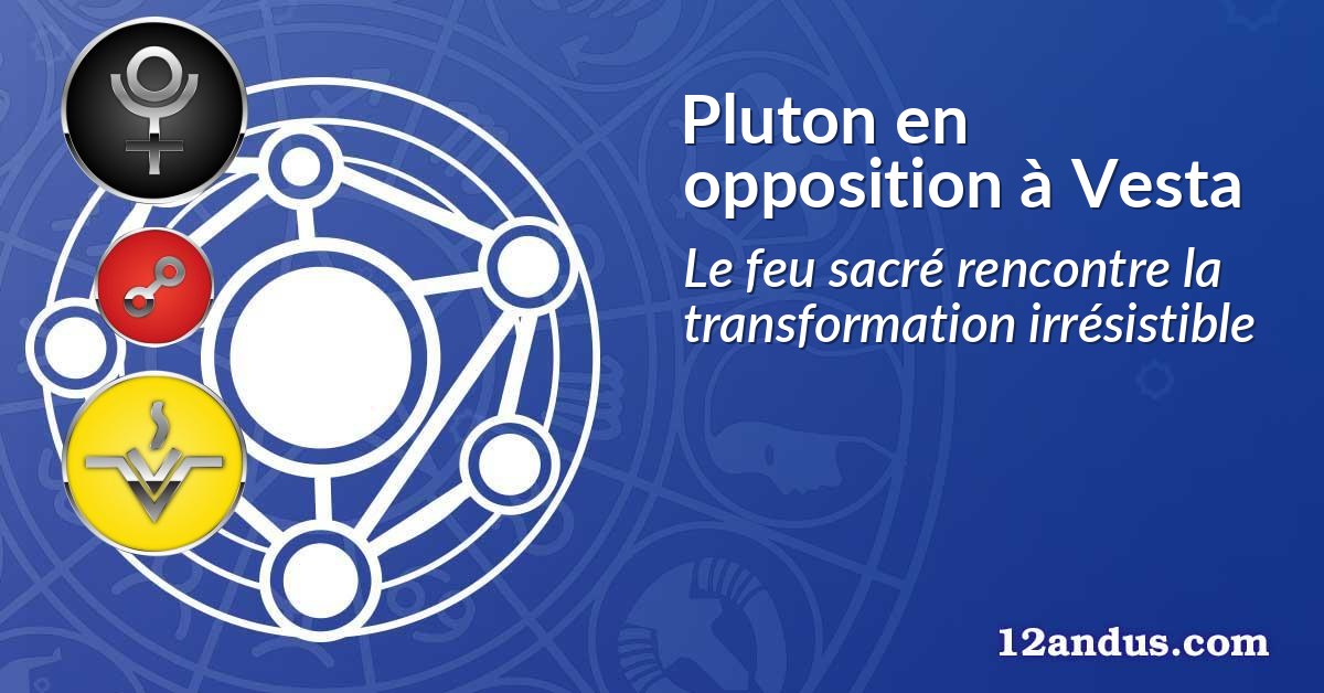 Pluton en opposition à Vesta