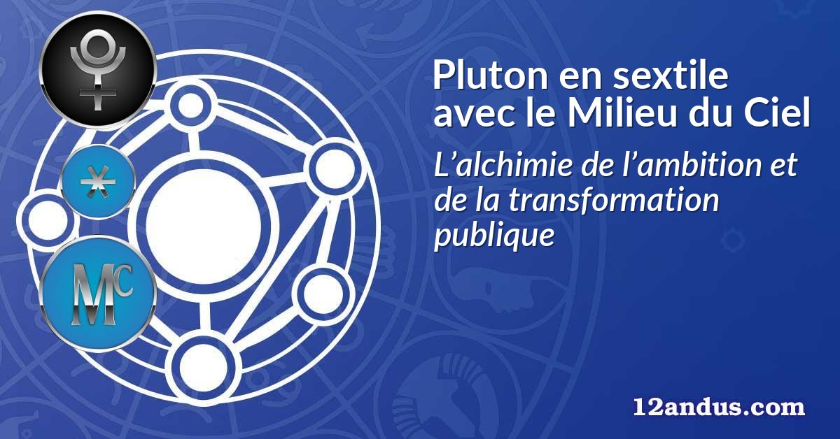 Pluton en sextile avec le Milieu du Ciel
