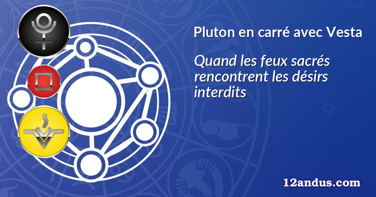 Pluton en carré avec Vesta
