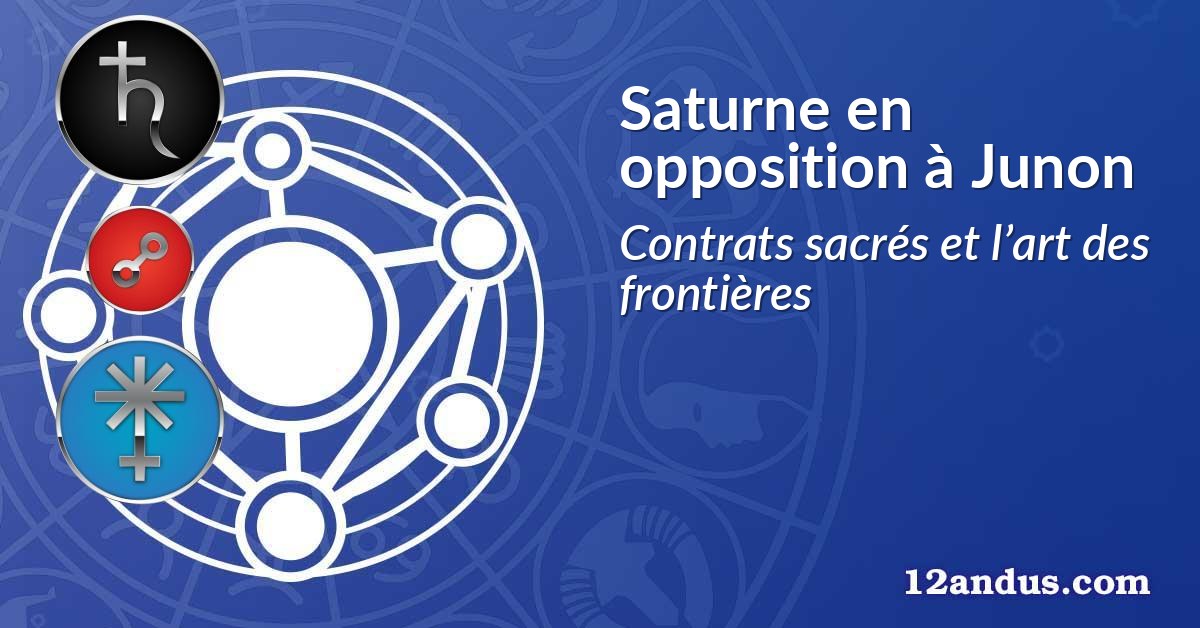 Saturne en opposition à Junon