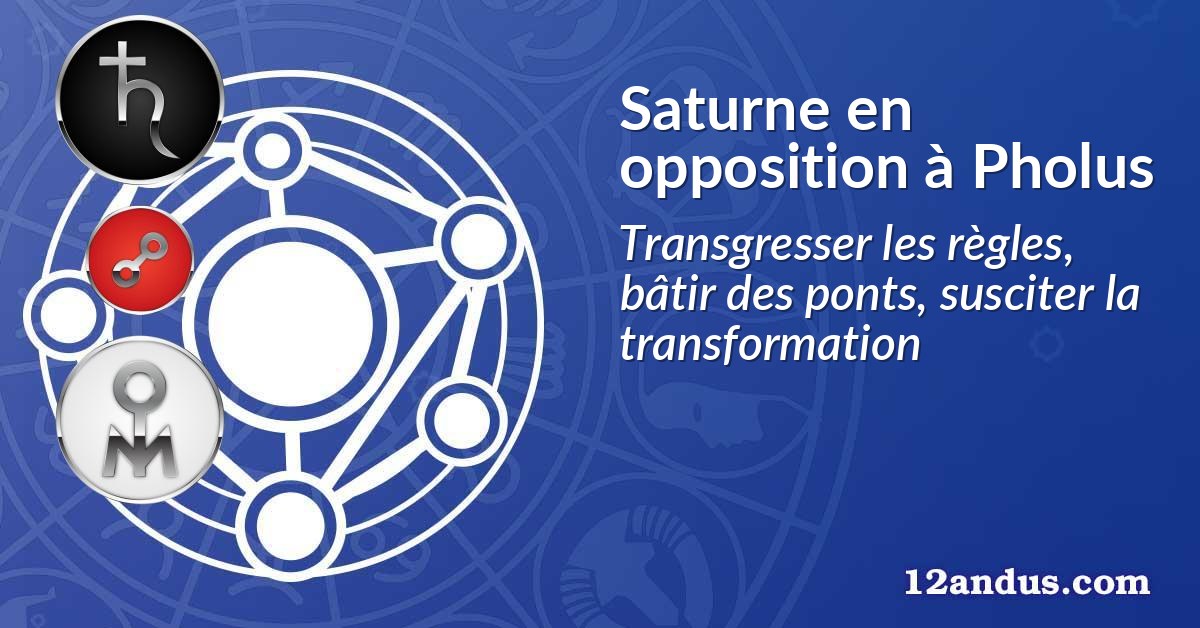 Saturne en opposition à Pholus