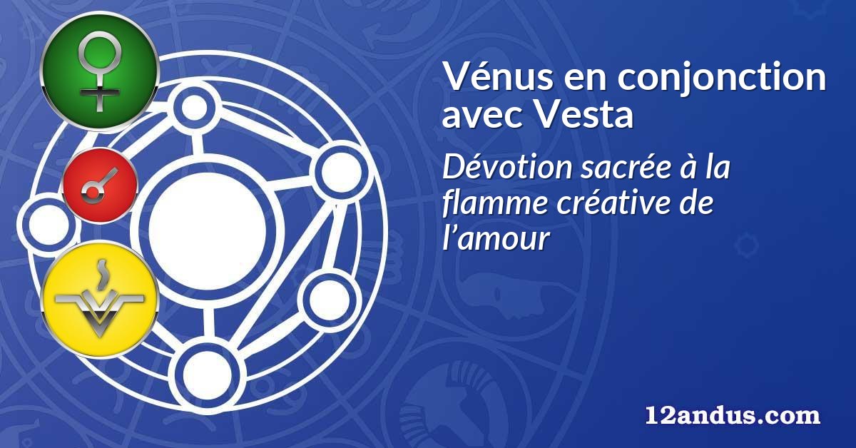 Vénus en conjonction avec Vesta