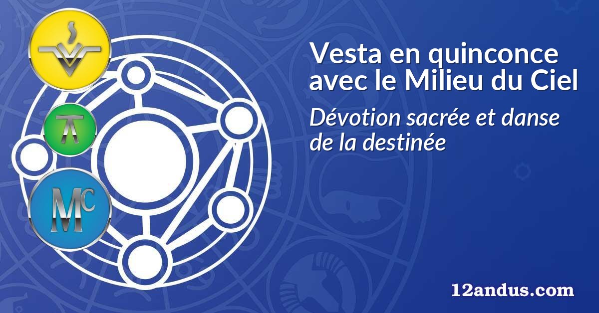 Vesta en quinconce avec le Milieu du Ciel