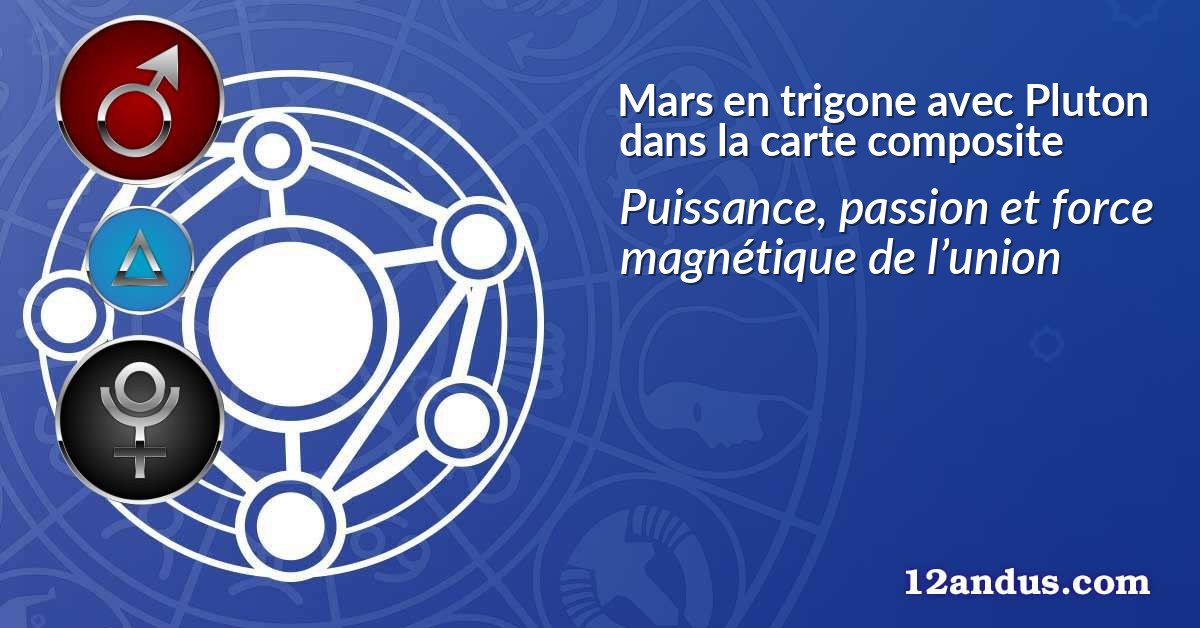 Mars en trigone avec Pluton dans la carte composite
