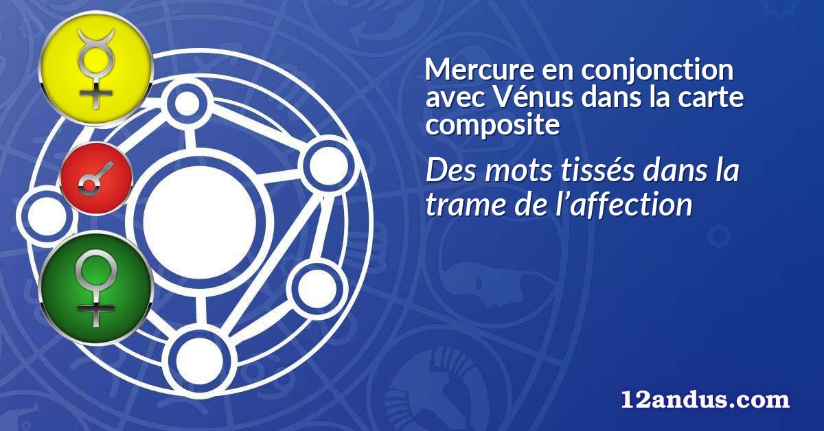 Mercure en conjonction avec Vénus dans la carte composite