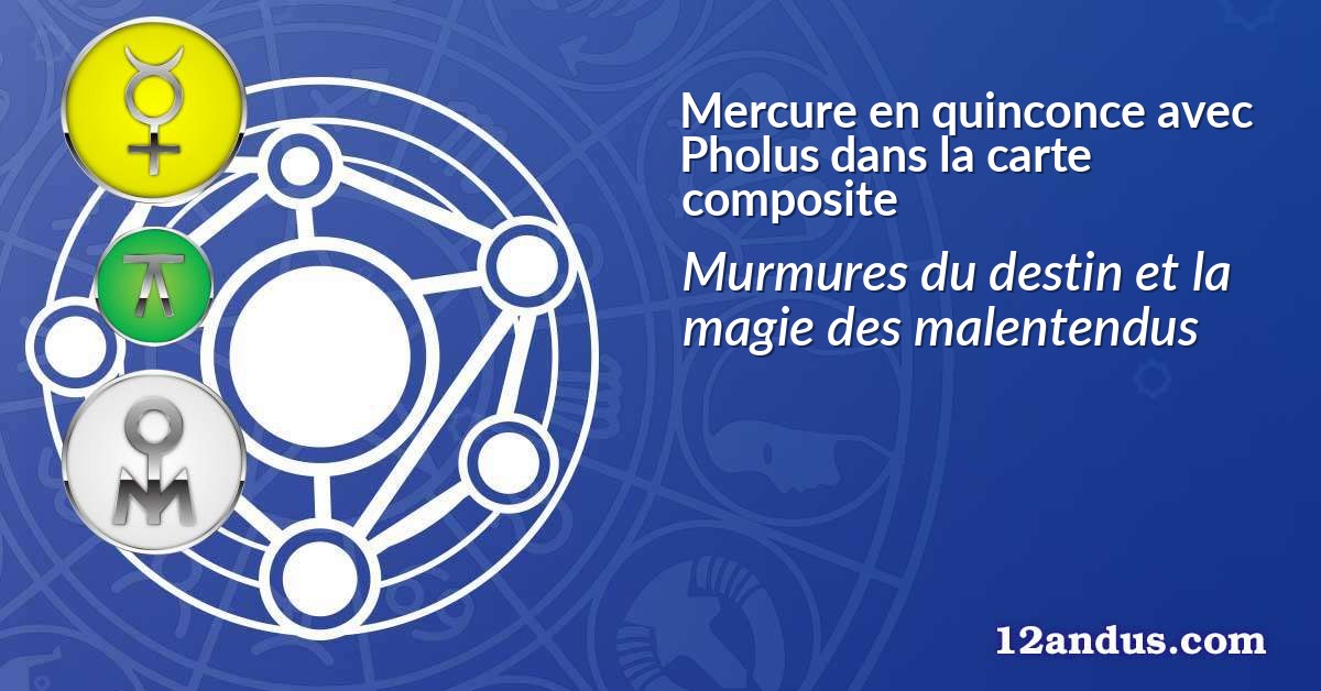 Mercure en quinconce avec Pholus dans la carte composite