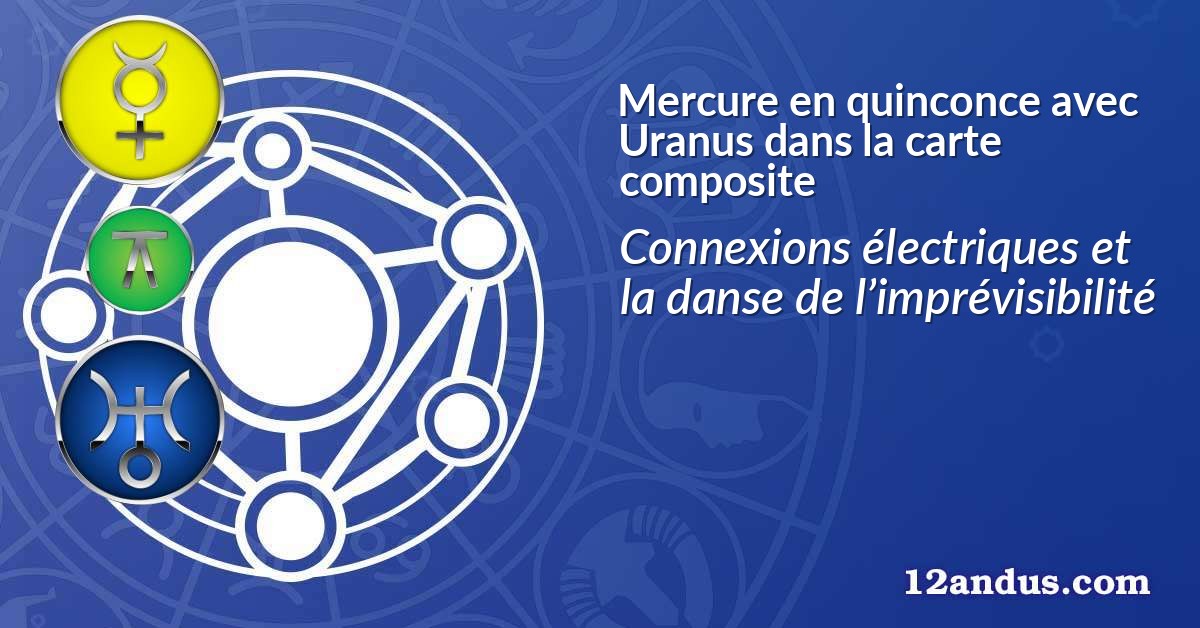 Mercure en quinconce avec Uranus dans la carte composite