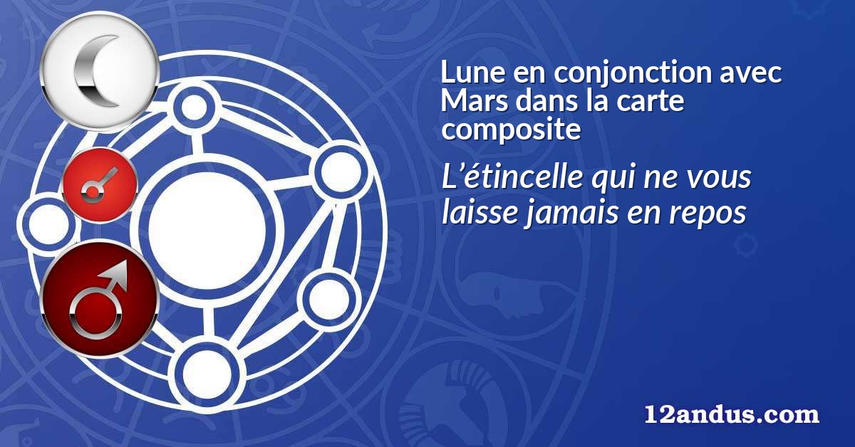 Lune en conjonction avec Mars dans la carte composite