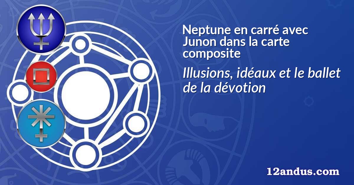 Neptune en carré avec Junon dans la carte composite
