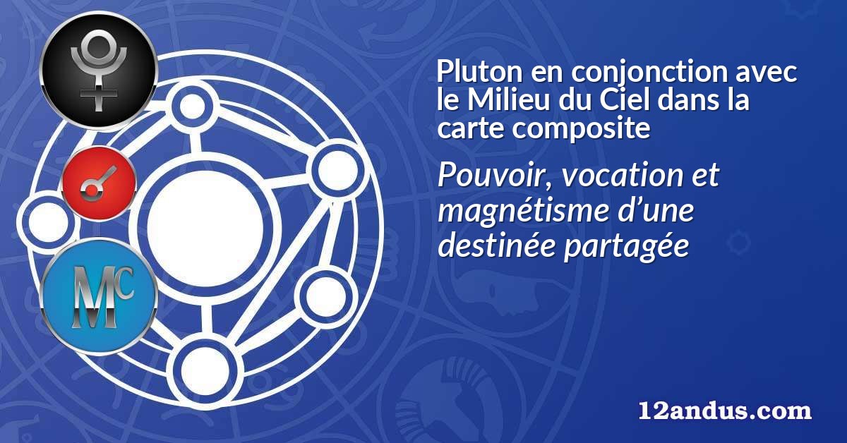 Pluton en conjonction avec le Milieu du Ciel dans la carte composite