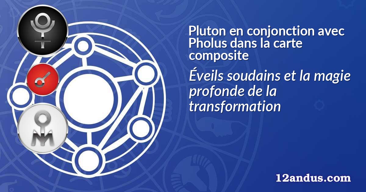 Pluton en conjonction avec Pholus dans la carte composite