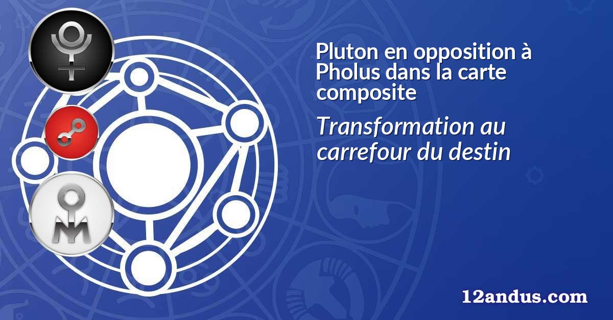 Pluton en opposition à Pholus dans la carte composite