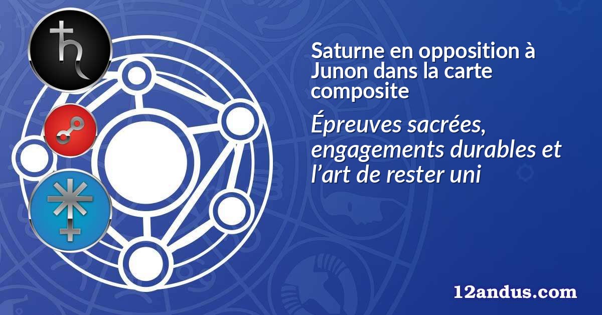 Saturne en opposition à Junon dans la carte composite