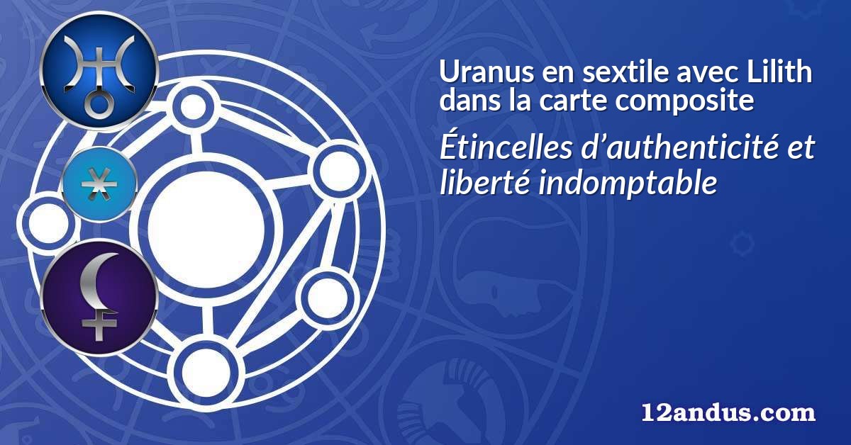 Uranus en sextile avec Lilith dans la carte composite