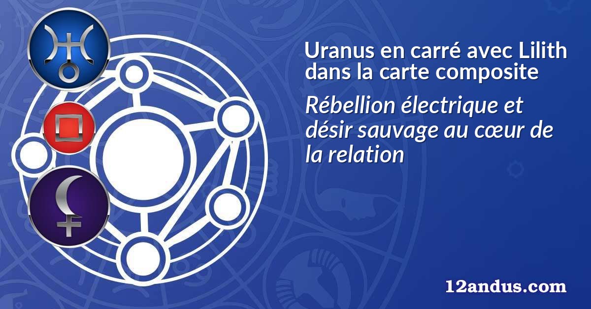 Uranus en carré avec Lilith dans la carte composite