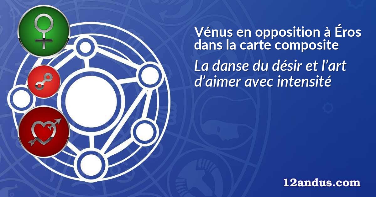 Vénus en opposition à Éros dans la carte composite