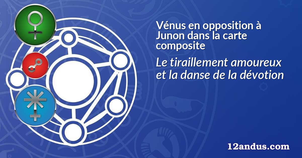 Vénus en opposition à Junon dans la carte composite