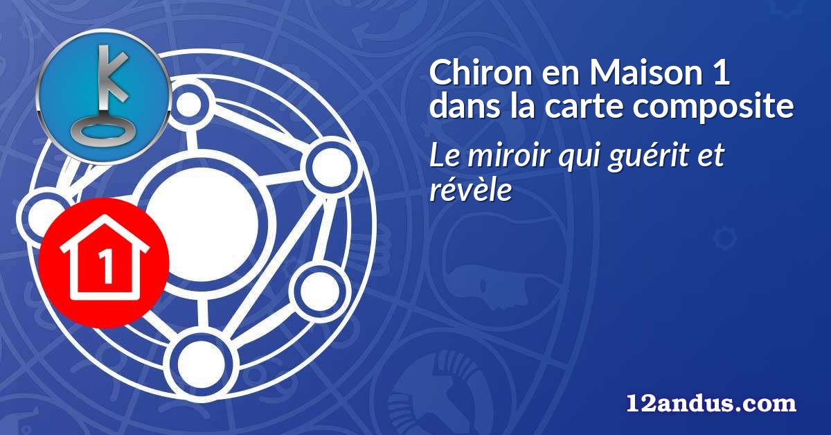 Chiron en Maison 1 dans la carte composite