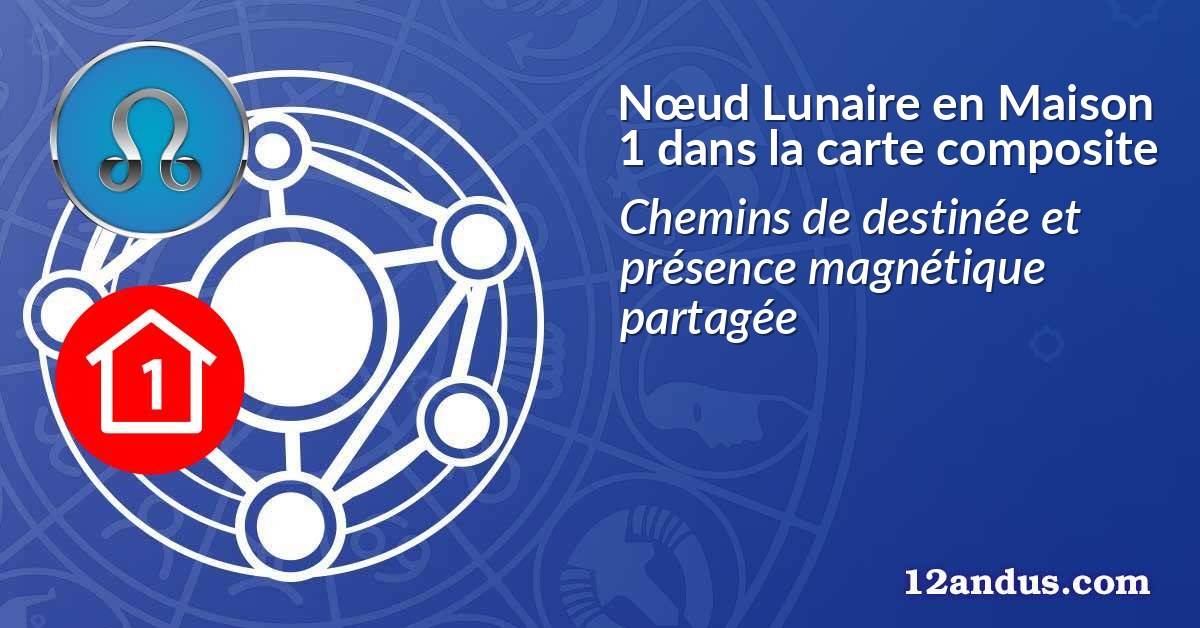Nœud Lunaire en Maison 1 dans la carte composite