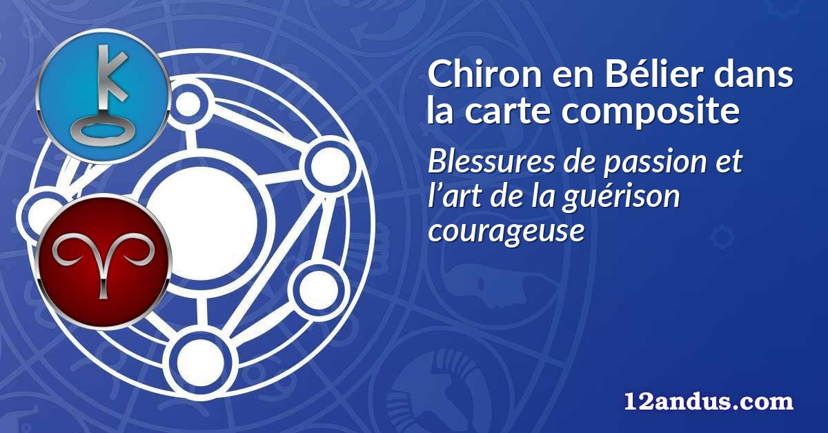 Chiron en Bélier dans la carte composite