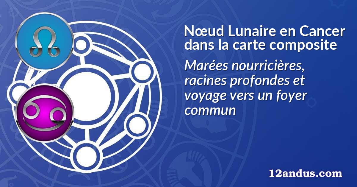N&oelig;ud Lunaire en Cancer dans la carte composite