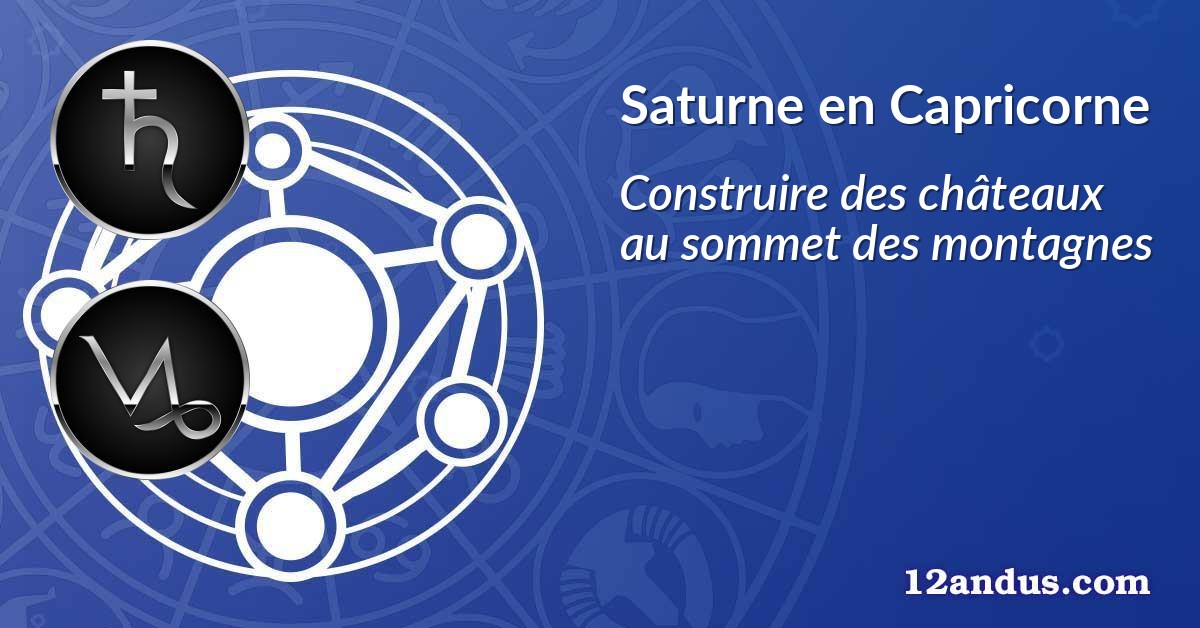 Saturne en Capricorne
