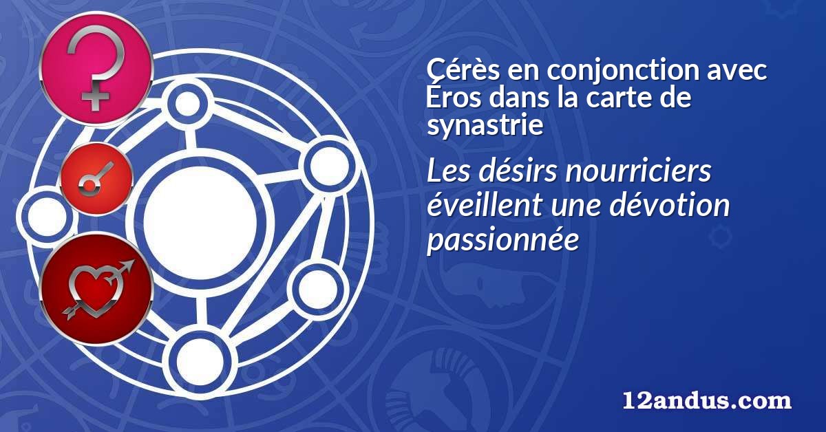 Cérès en conjonction avec Éros dans la carte de synastrie