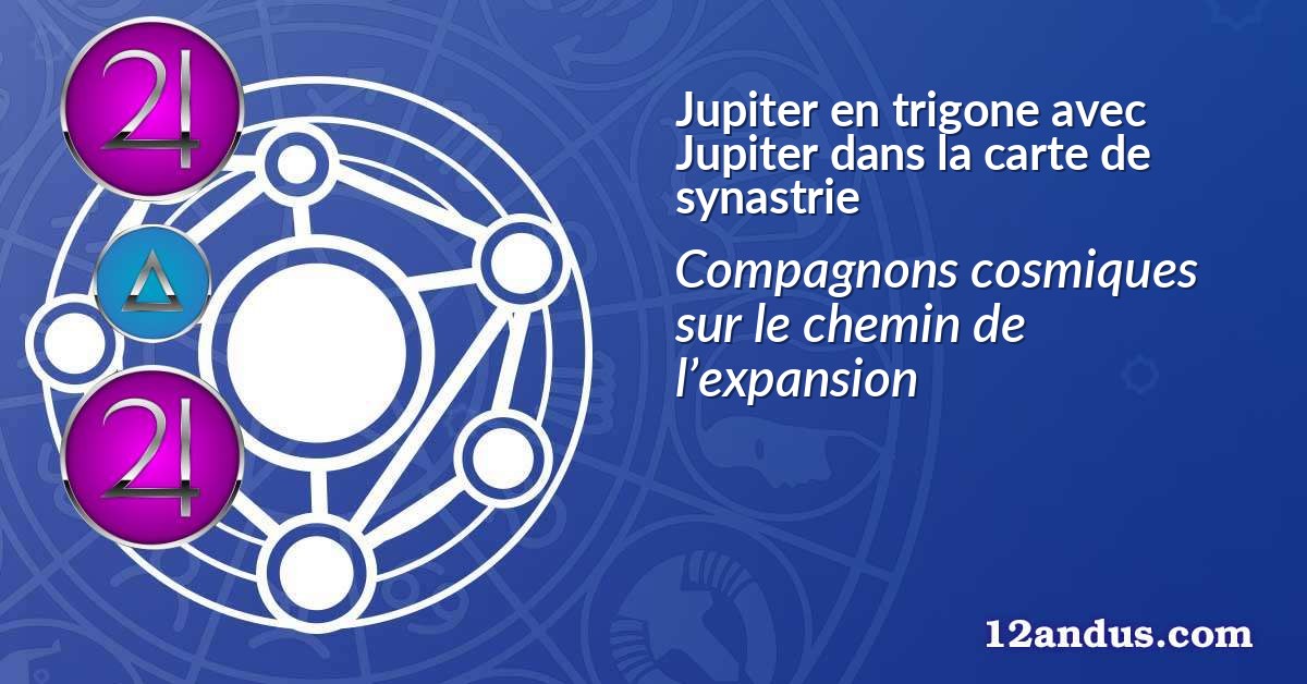 Jupiter en trigone avec Jupiter dans la carte de synastrie