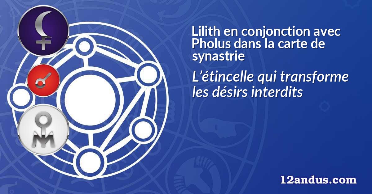 Lilith en conjonction avec Pholus dans la carte de synastrie