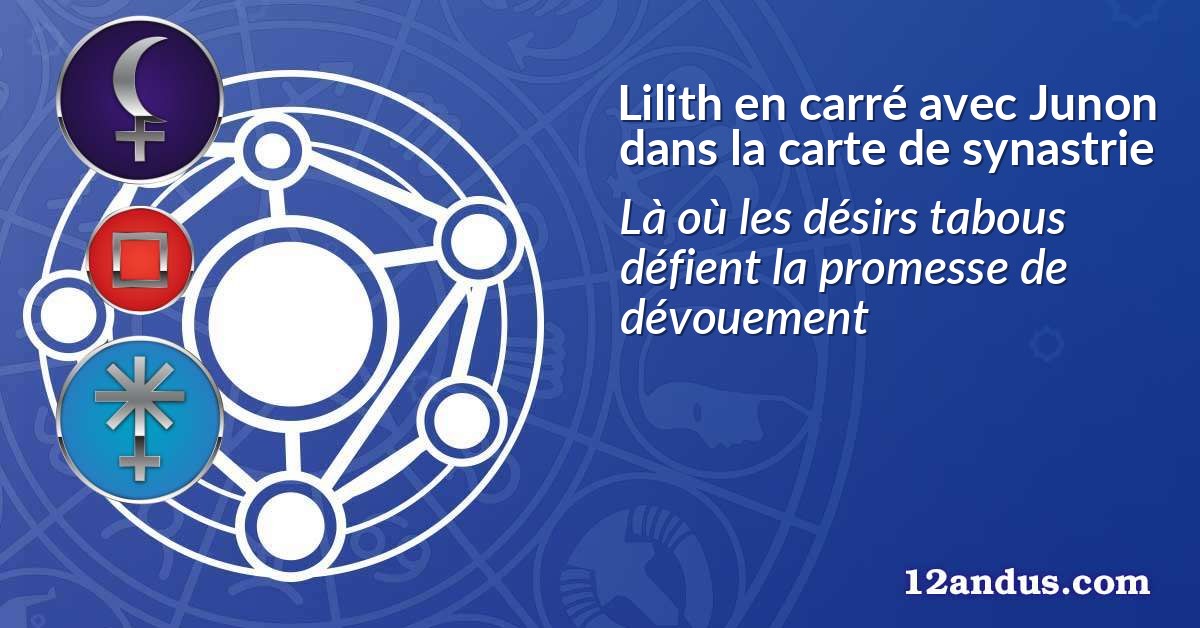 Lilith en carré avec Junon dans la carte de synastrie
