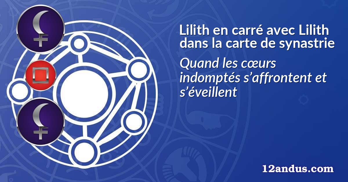 Lilith en carré avec Lilith dans la carte de synastrie