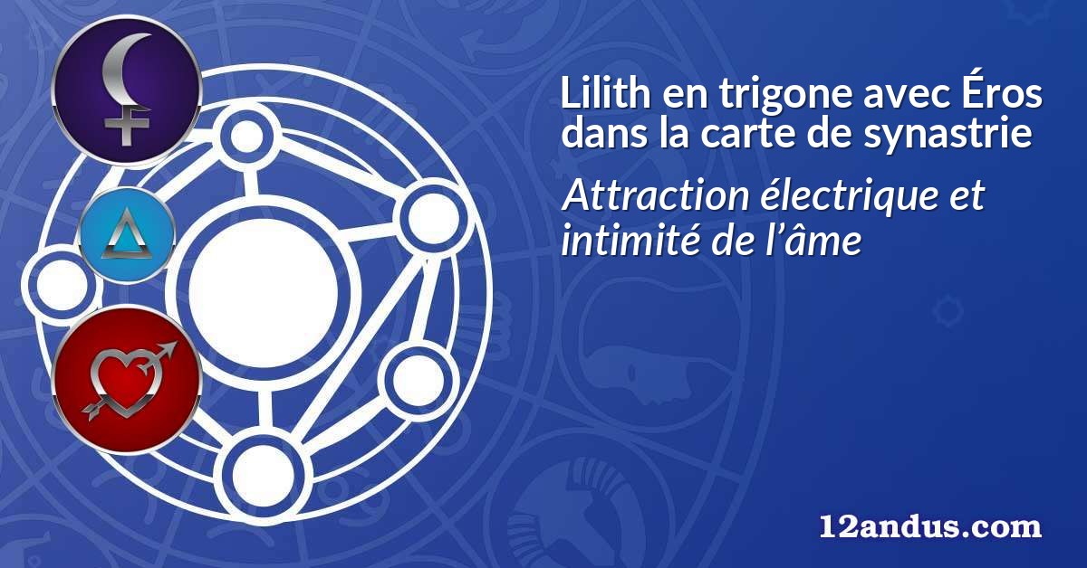 Lilith en trigone avec Éros dans la carte de synastrie