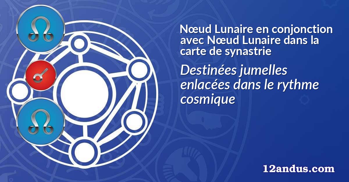 Nœud Lunaire en conjonction avec Nœud Lunaire dans la carte de synastrie